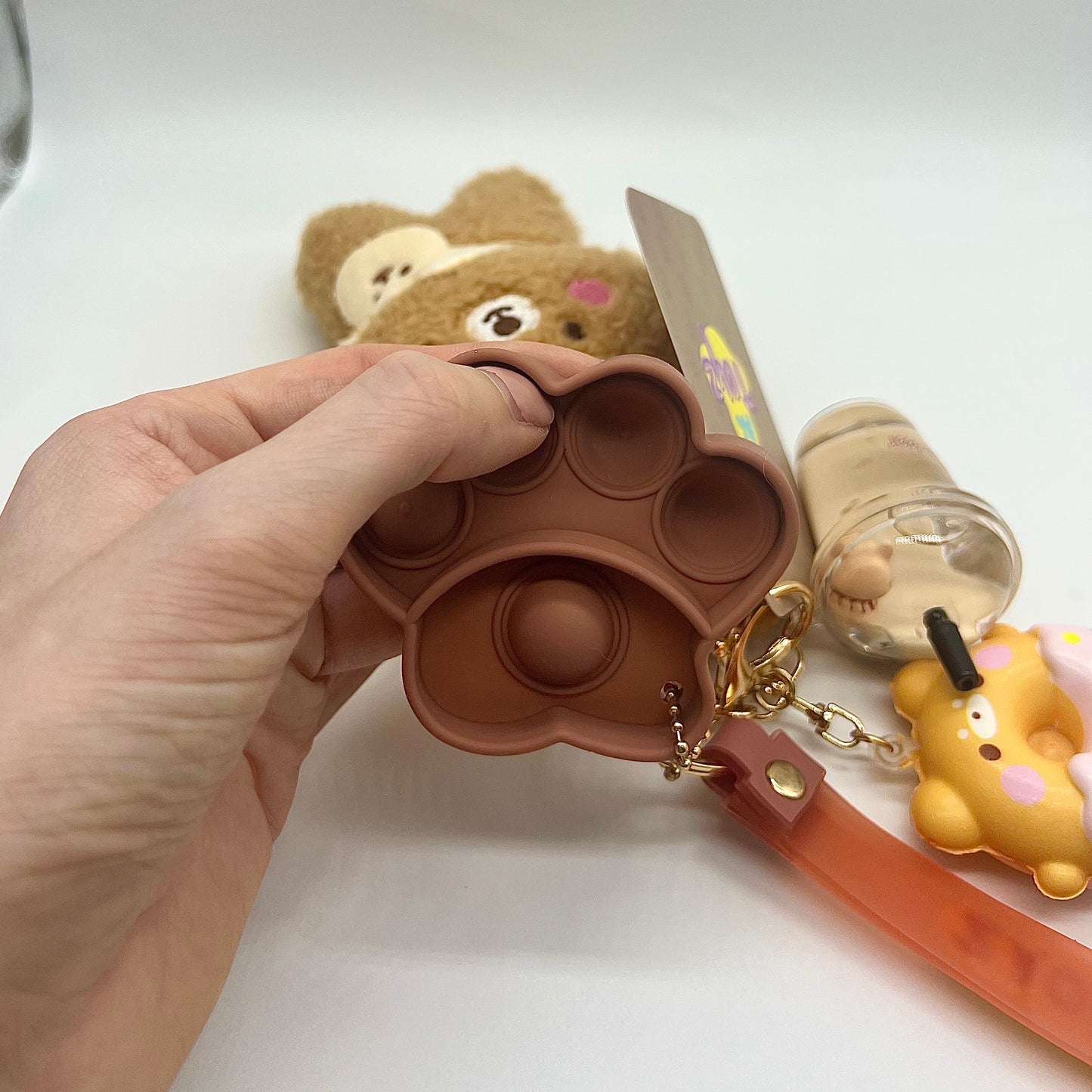 Buttons the Bear Comfort Keychain® 🐻