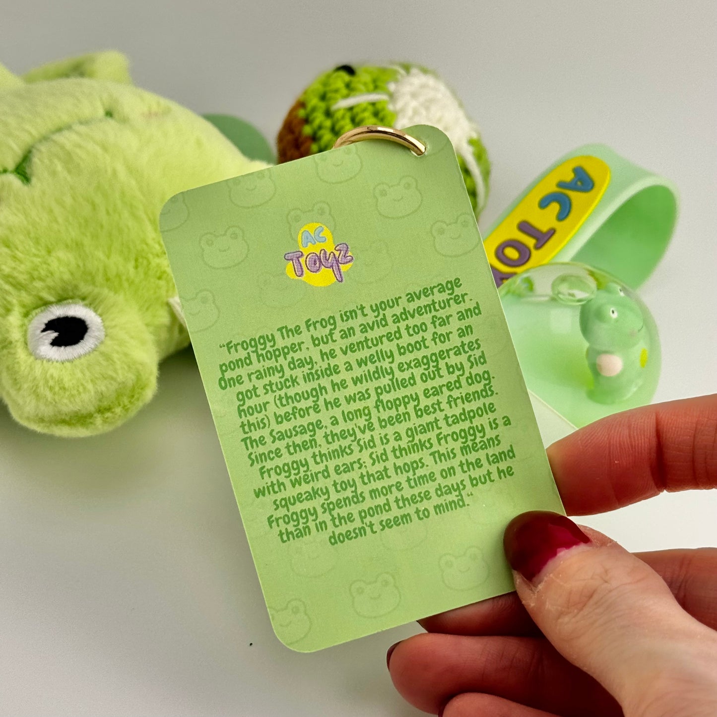 Froggy the Frog Comfort Keychain 🐸