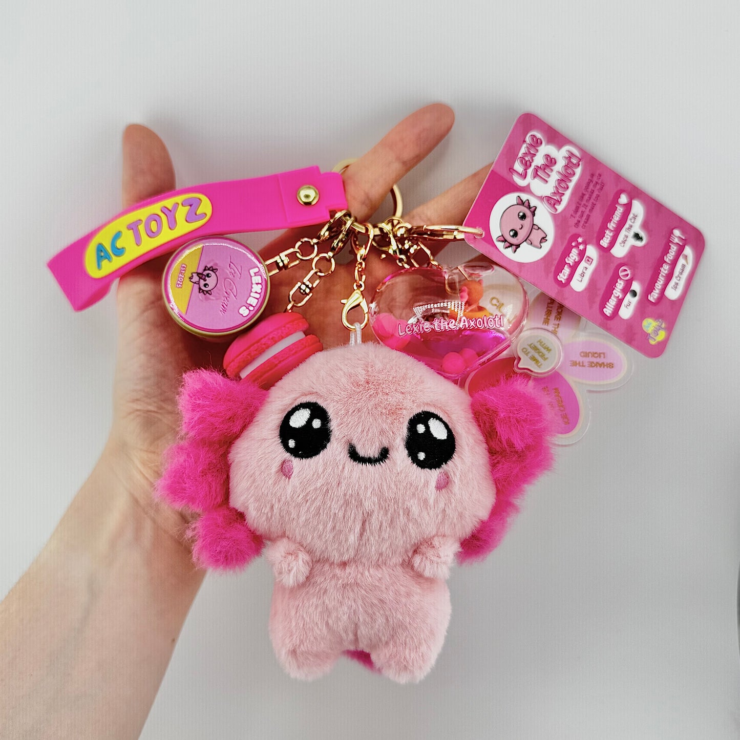 Lexie the Axolotl Comfort Keychain 🎀