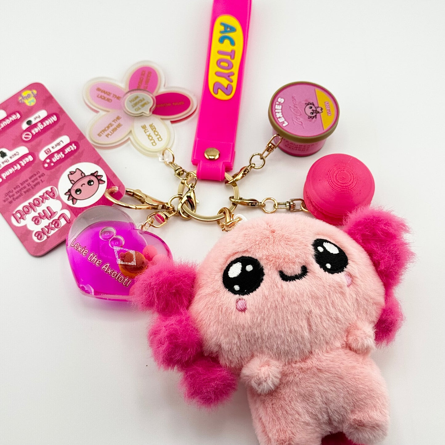 Lexie the Axolotl Comfort Keychain 🎀
