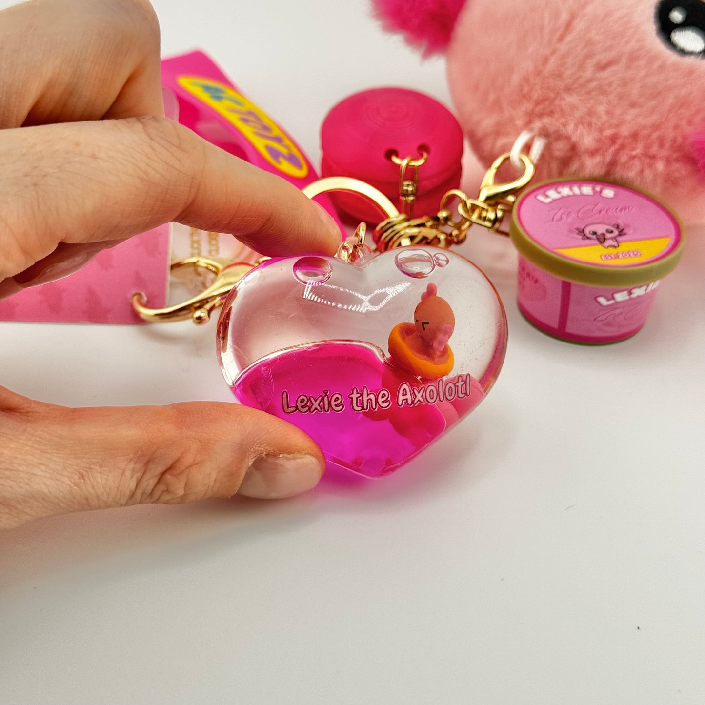 Lexie the Axolotl Comfort Keychain 🎀