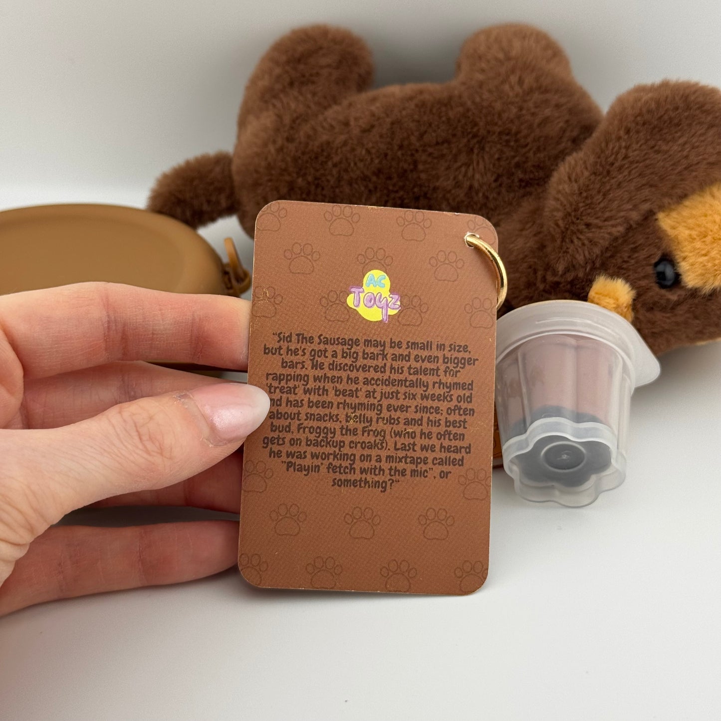 *Coming soon* Sid the Sausage Comfort Keychain 🐶