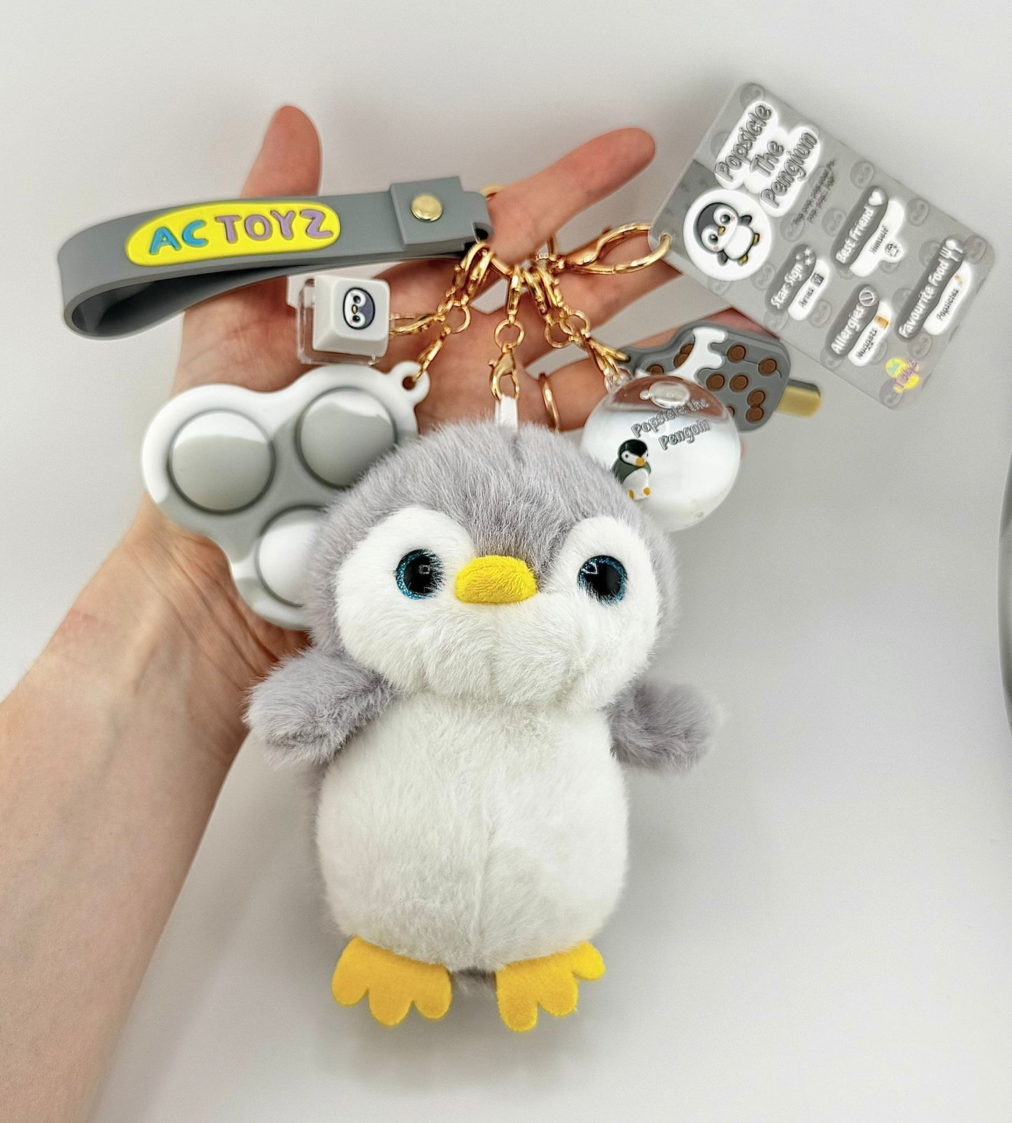 Popsicle the Penguin Comfort Keychain 🐧