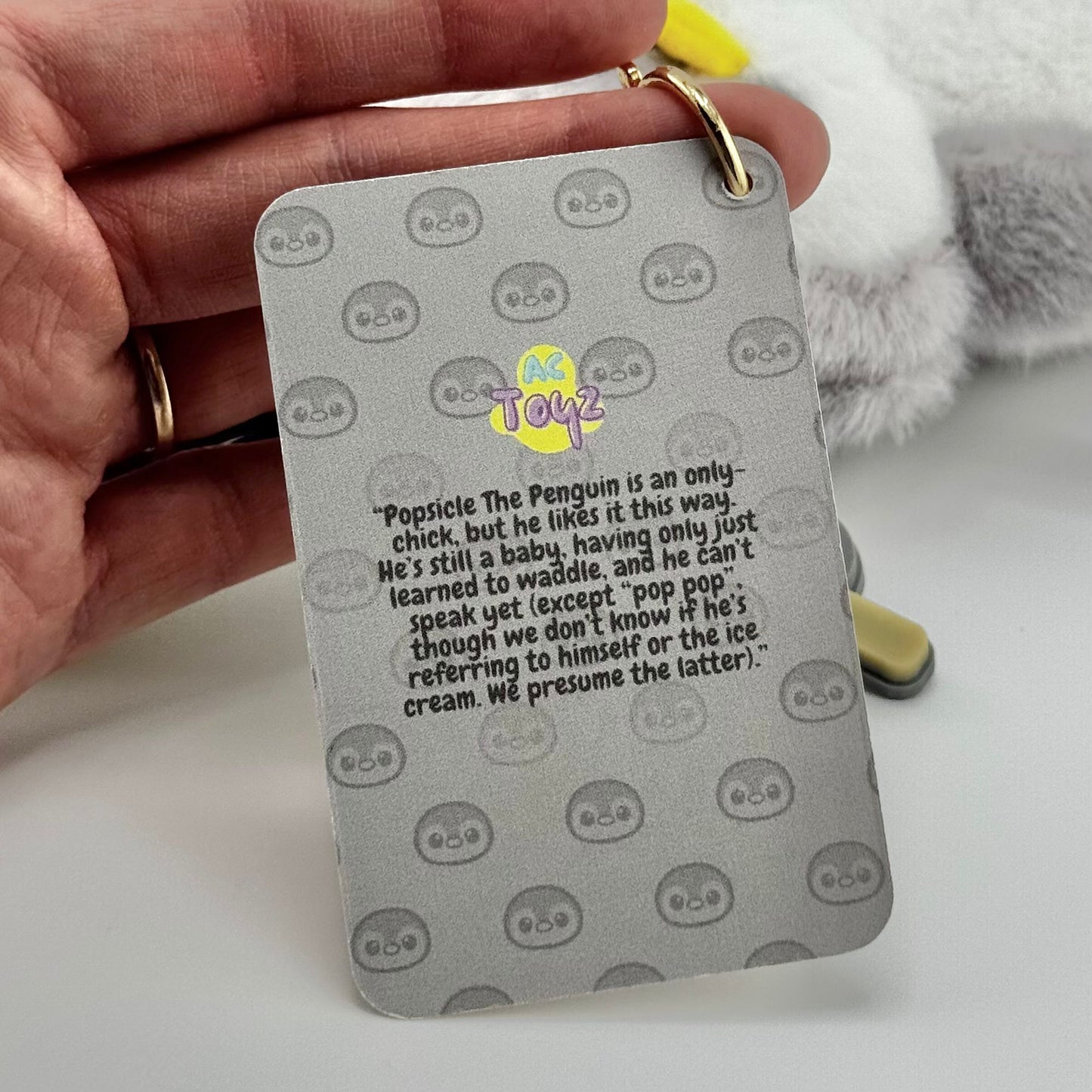 Popsicle the Penguin Comfort Keychain 🐧