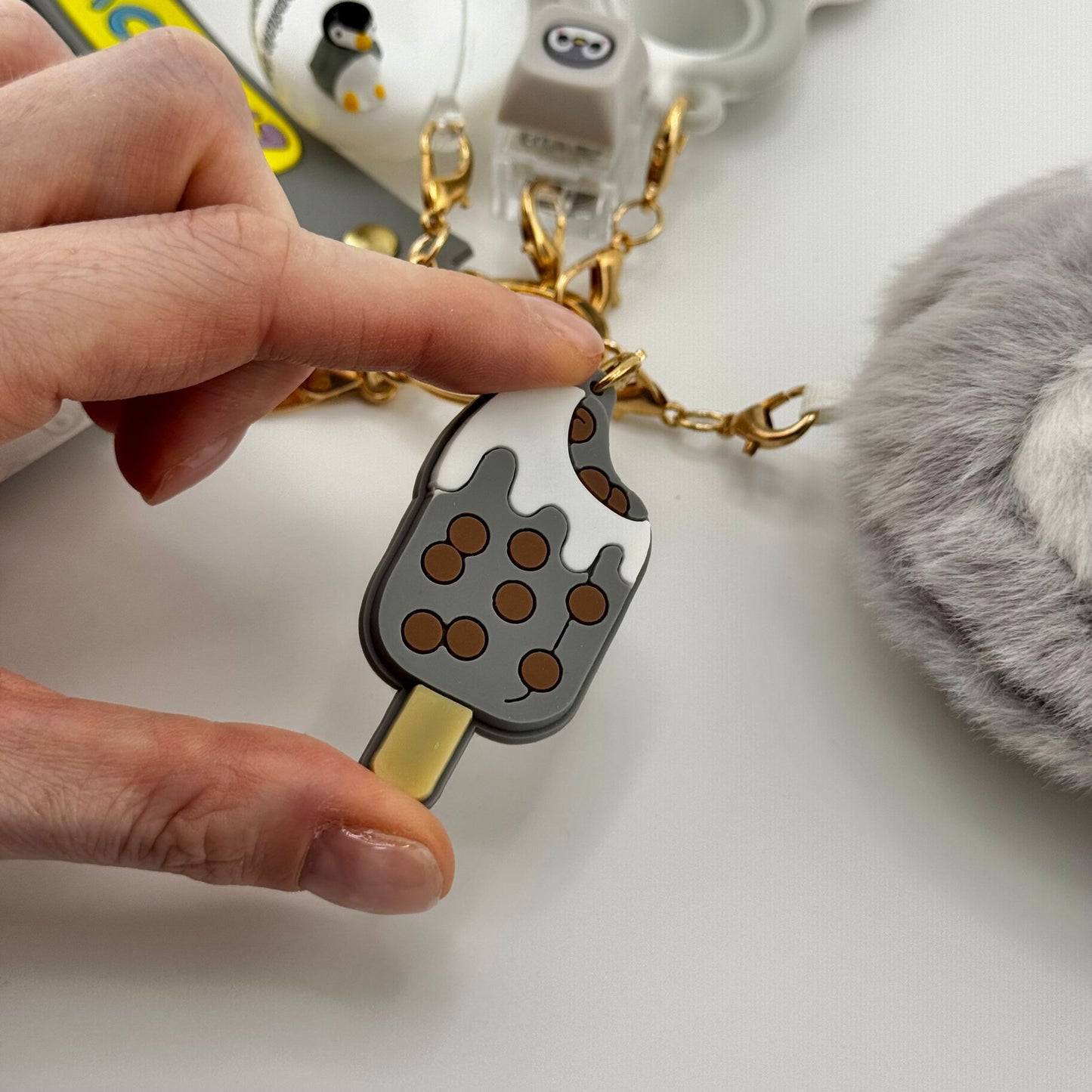 Popsicle the Penguin Comfort Keychain 🐧