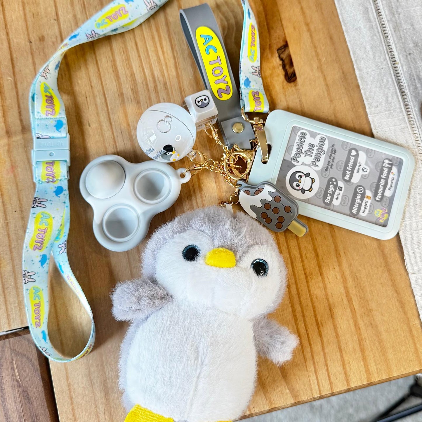 Popsicle the Penguin Comfort Keychain 🐧