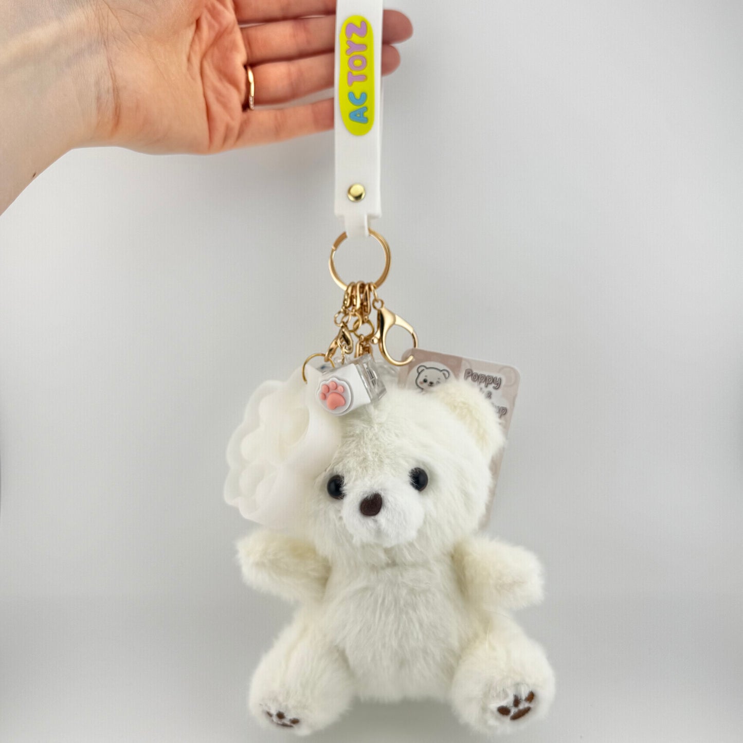 Poppy the Polar Pup Comfort Keychain® 🐻‍❄️