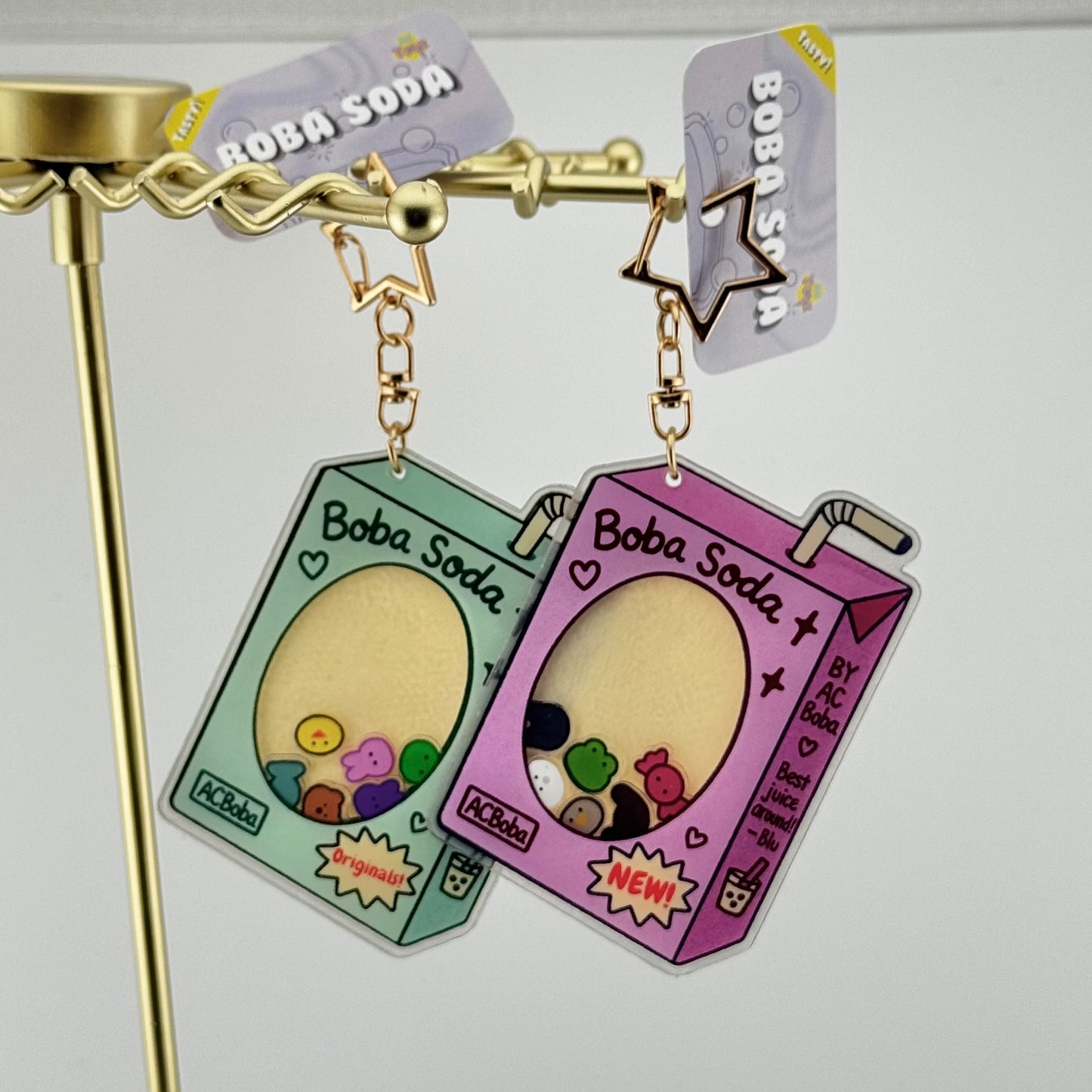 *Coming soon* Boba Soda Shaker Keychains 🧋