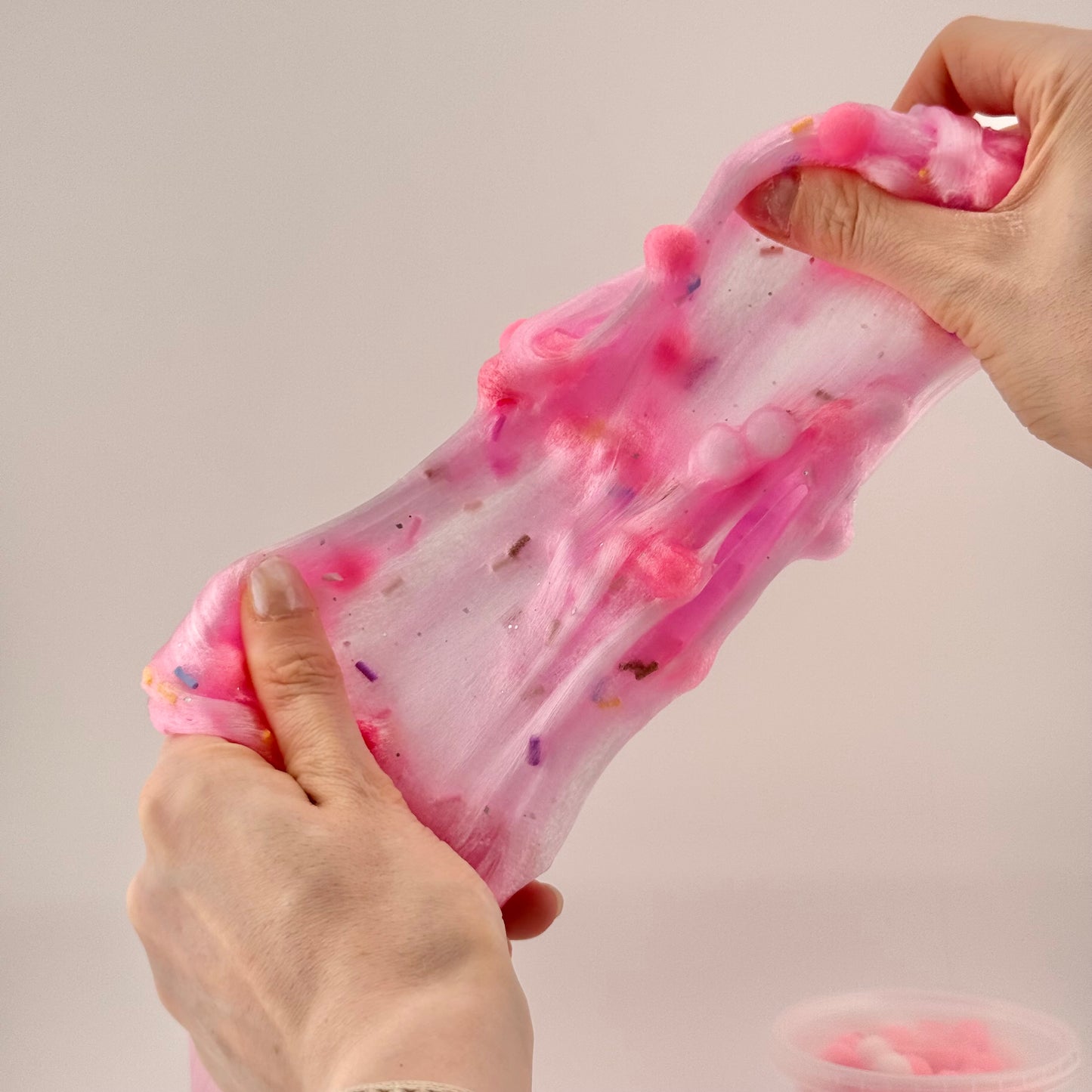 Bubblegum Bubble Crunch Slime 🎀 (Non-Messy)