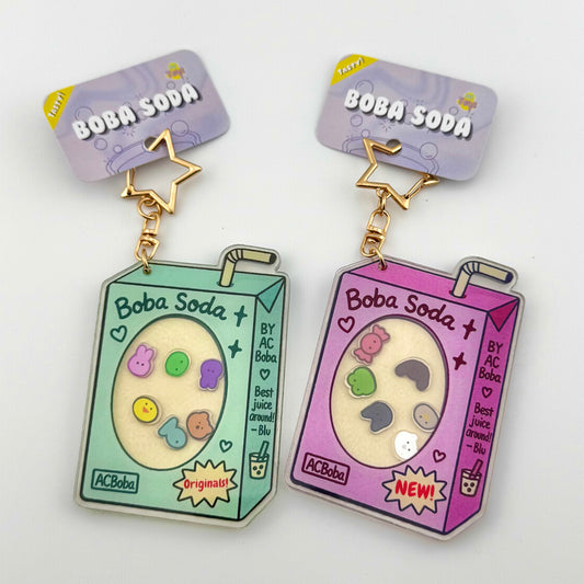 *Coming soon* Boba Soda Shaker Keychains 🧋