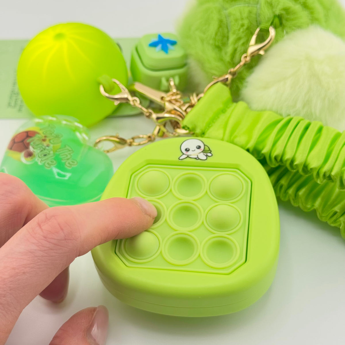 Tofu the Turtle Comfort Keychain