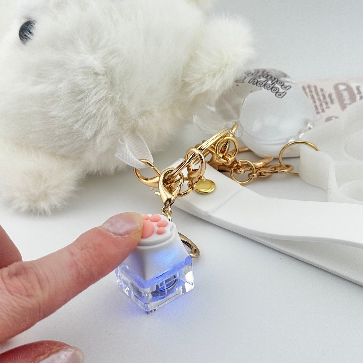 Poppy the Polar Pup Comfort Keychain® 🐻‍❄️