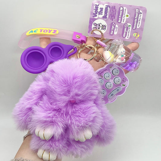 Violet the Bunny Comfort Keychain® 💜