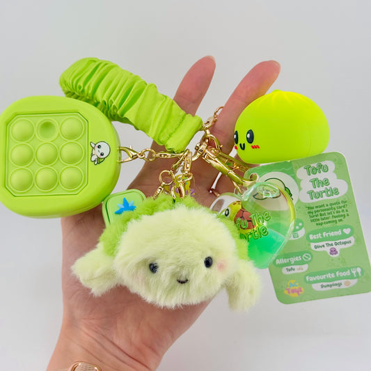 Tofu the Turtle Comfort Keychain 🐢