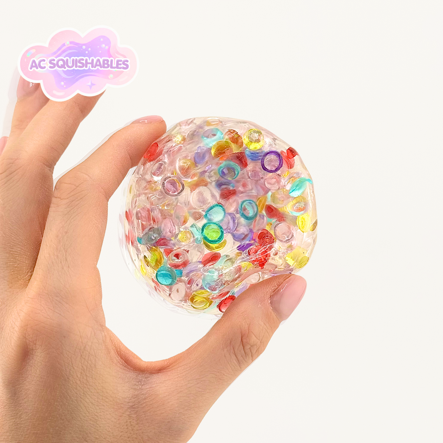 AC SQUISHABLES Multi-Coloured Bead Ball