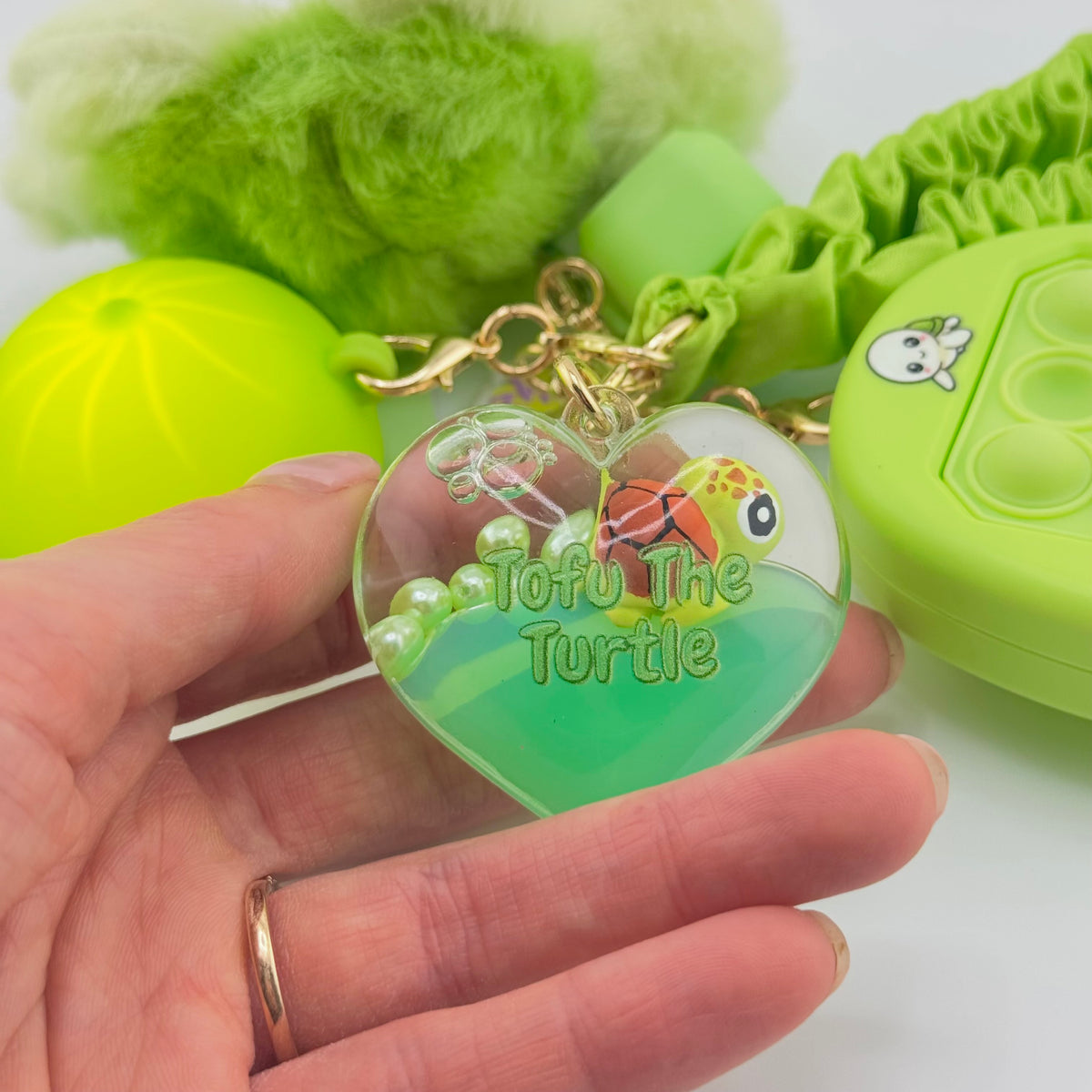 Tofu the Turtle Comfort Keychain