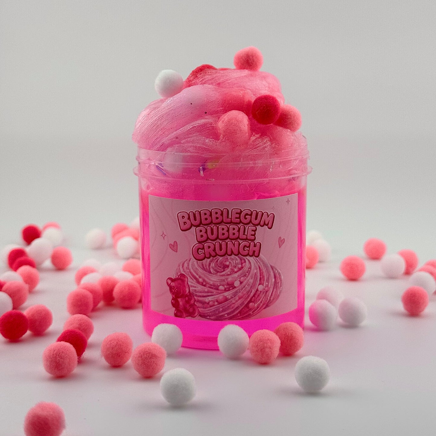 Bubblegum Bubble Crunch Slime 🎀 (Non-Messy)