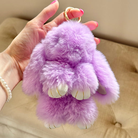Violet the Bunny Plushie Keychain
