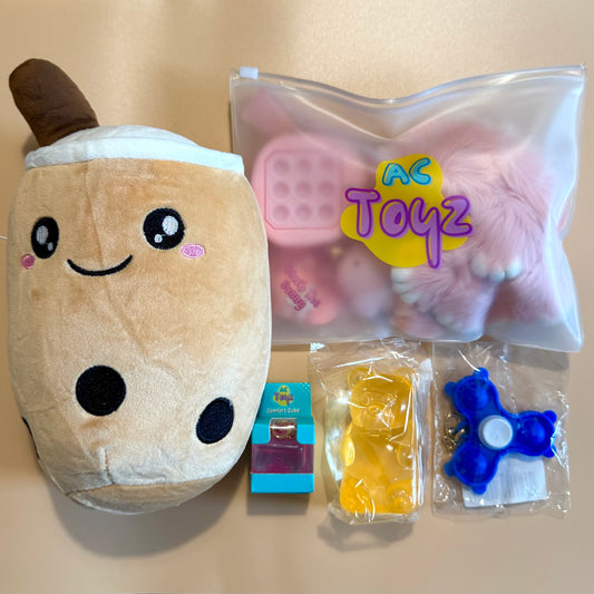 AC TOYZ Ultimate Mystery Box (Comfort Keychain, Boba Plushie + More)
