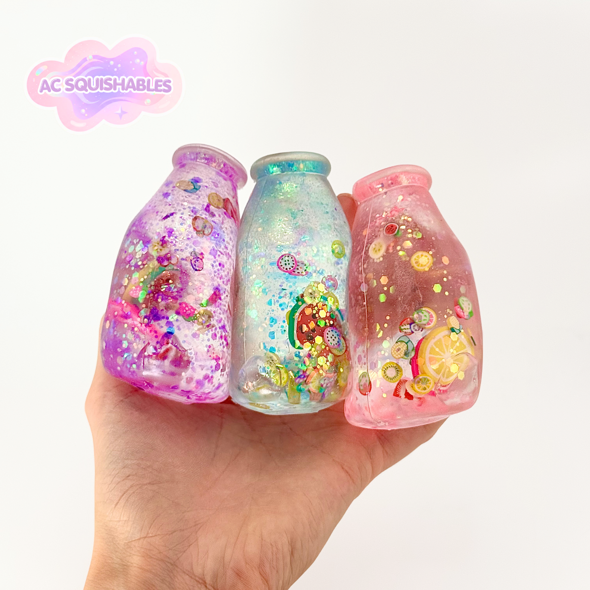 AC SQUISHABLE Glitter Sugar Bottle