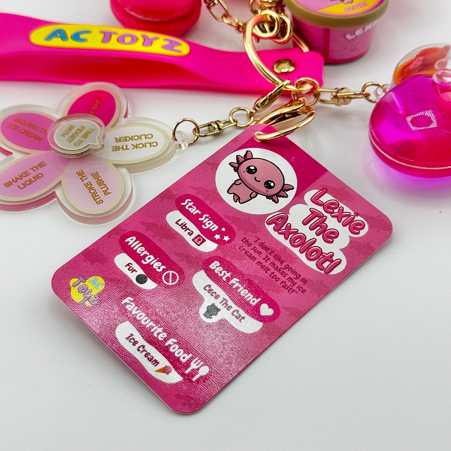 Lexie the Axolotl Comfort Keychain 🎀