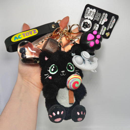 🐈‍⬛ Cece the Cat Comfort Keychain