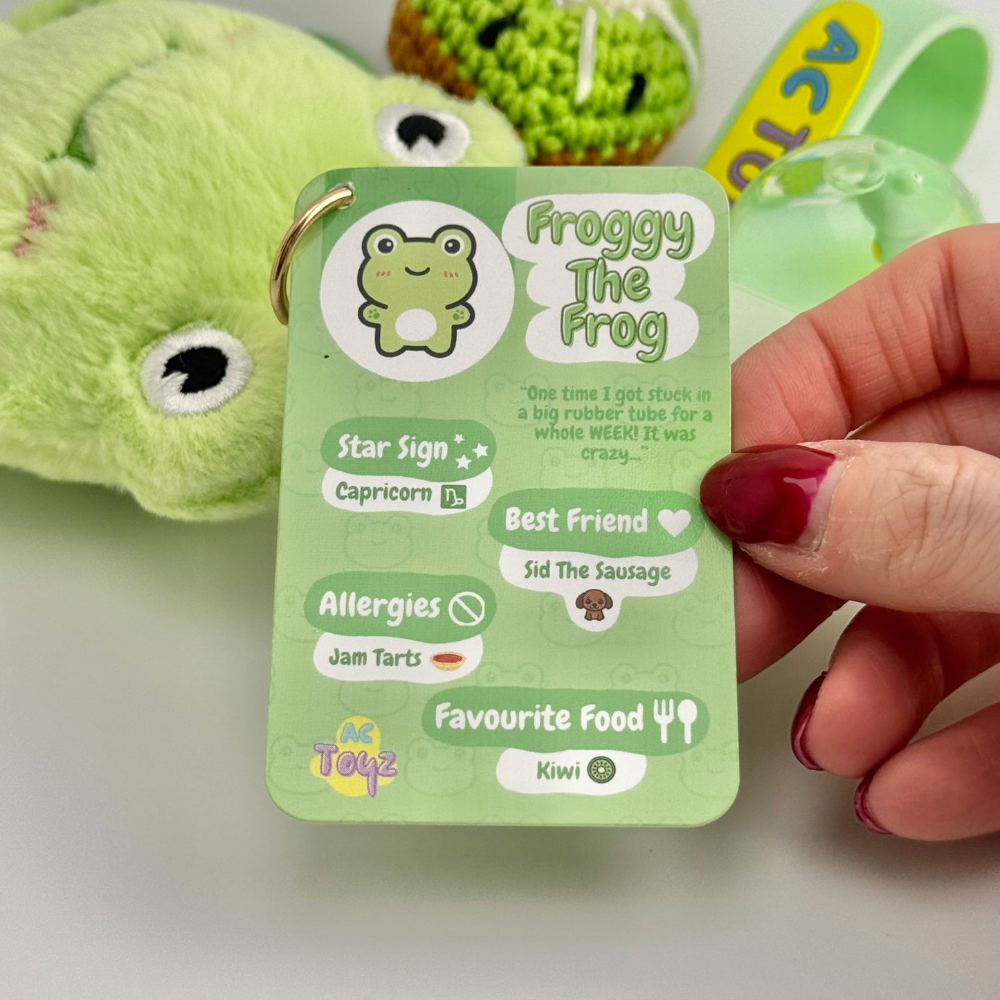 Froggy the Frog Comfort Keychain 🐸