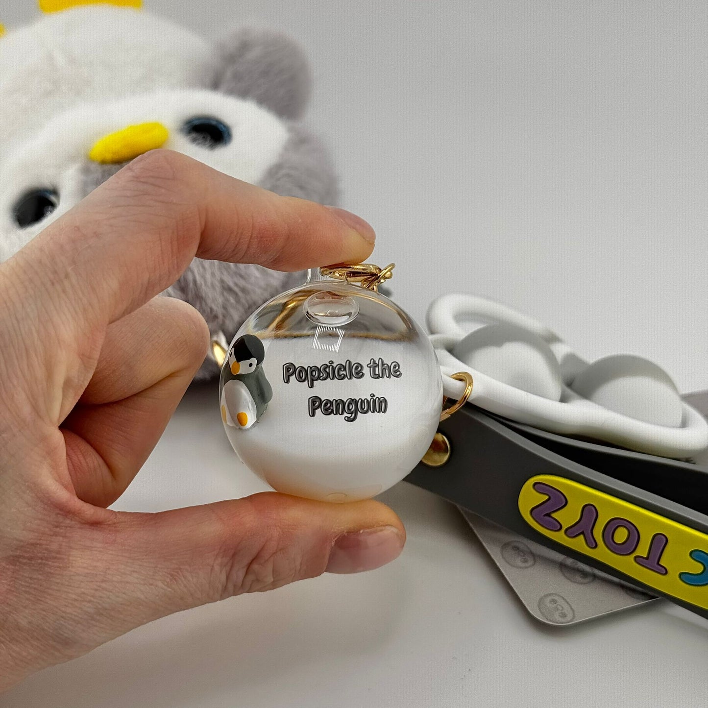 Popsicle the Penguin Comfort Keychain 🐧