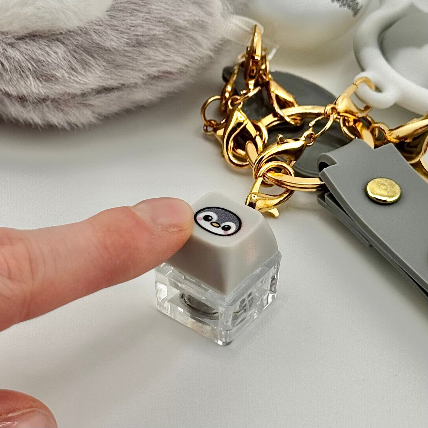 Popsicle the Penguin Comfort Keychain 🐧