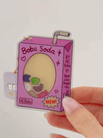 *Coming soon* Boba Soda Shaker Keychains 🧋
