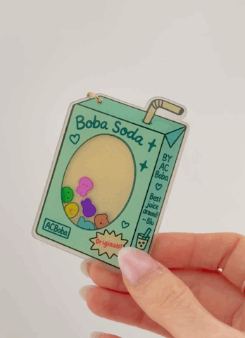 *Coming soon* Boba Soda Shaker Keychains 🧋