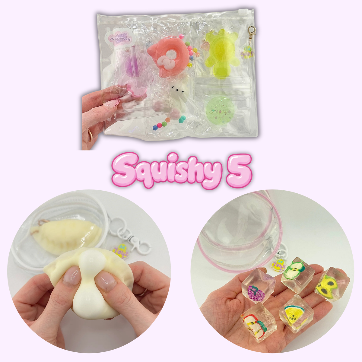 Giant Squishy Mystery Bundle (6 Squishies, 6 Textures) *WORTH £40*