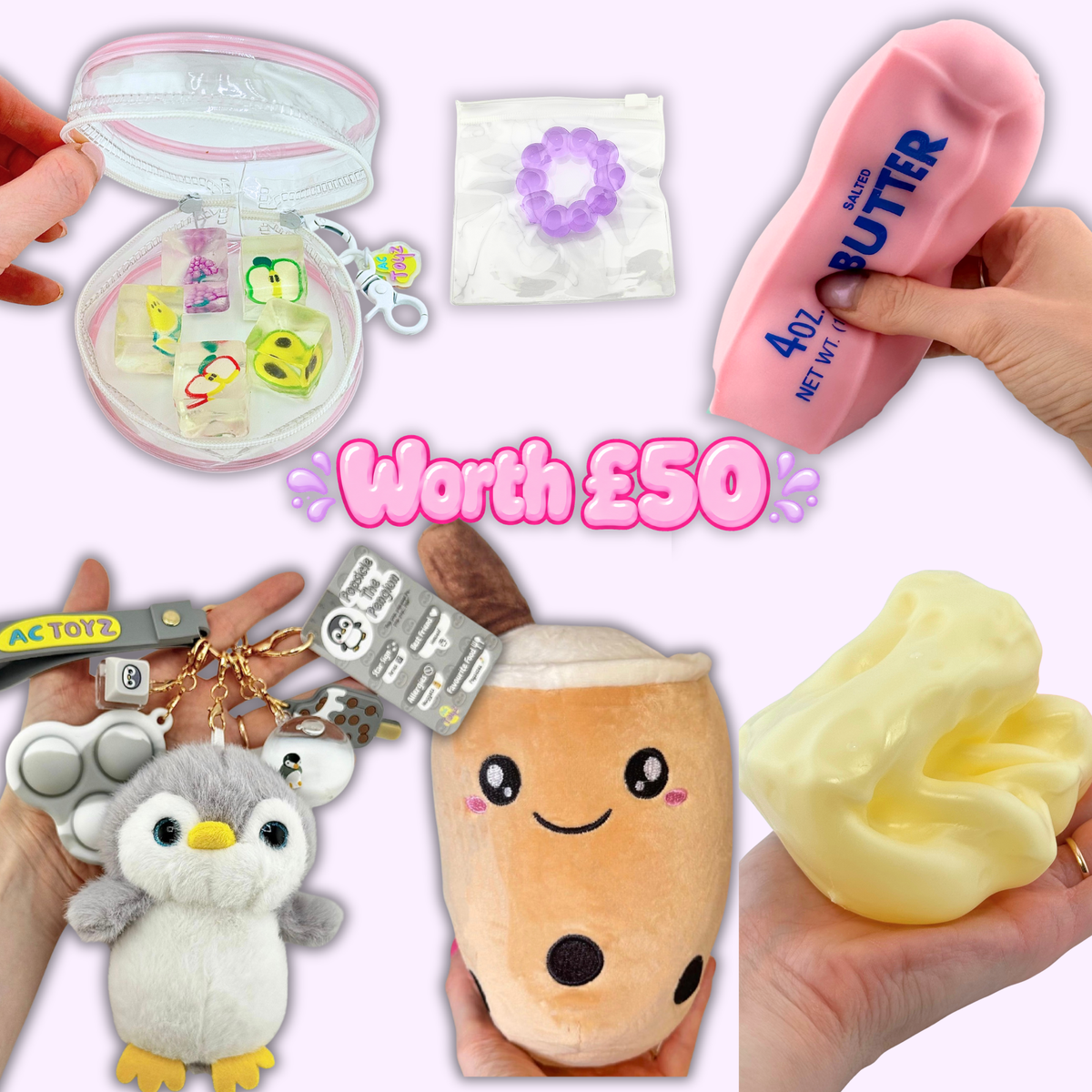 Comfort Keychain Squishy Mystery Bundle