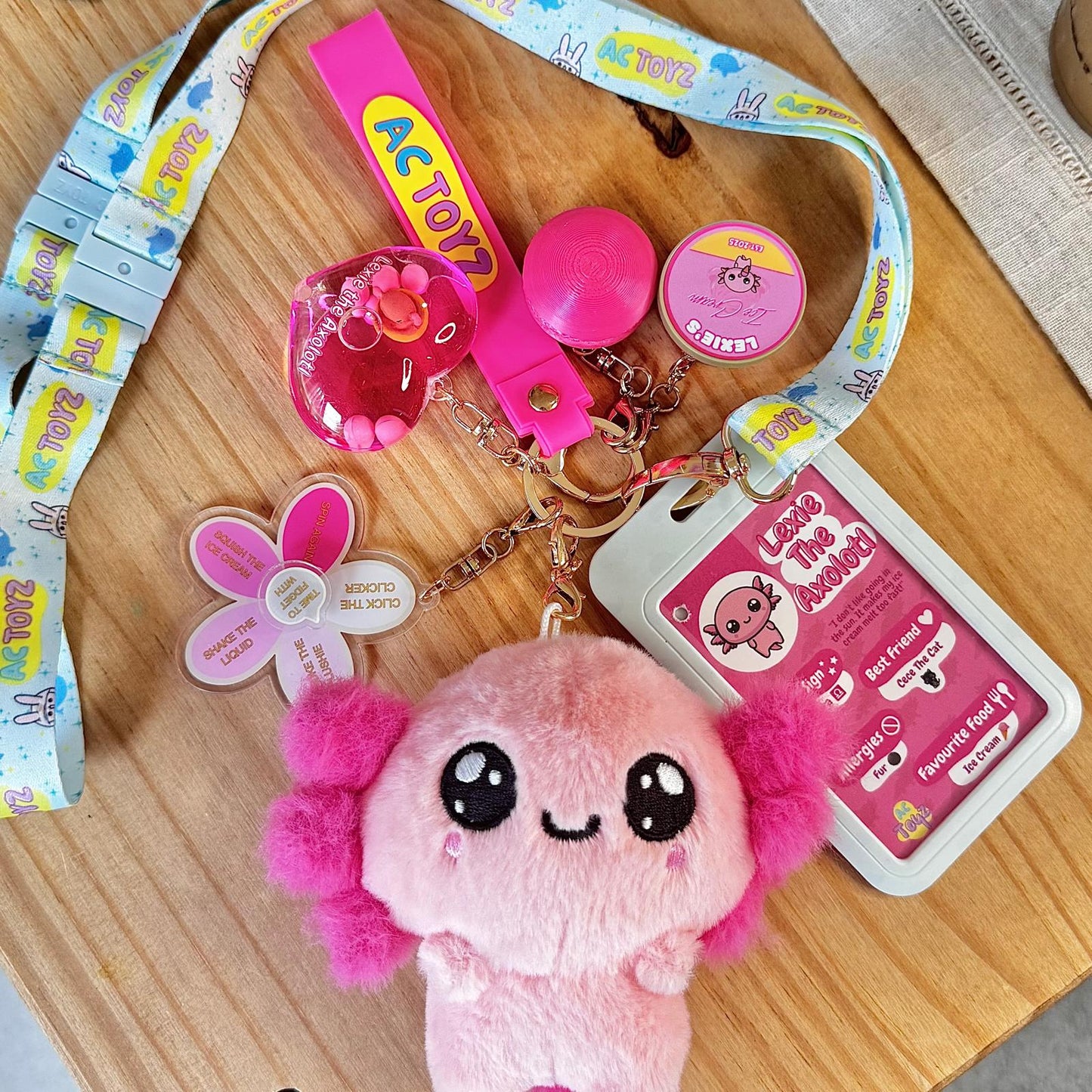 Lexie the Axolotl Comfort Keychain 🎀