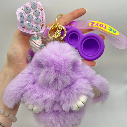 Violet the Boba Bunny Comfort Keychain® 💜