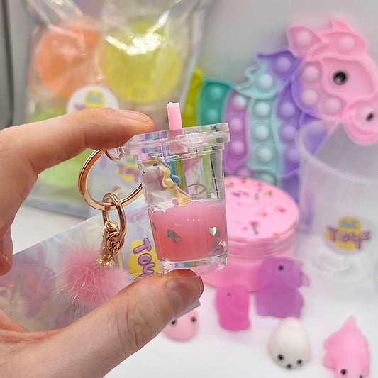 🦄Boba Unicorn Sensory Keychain